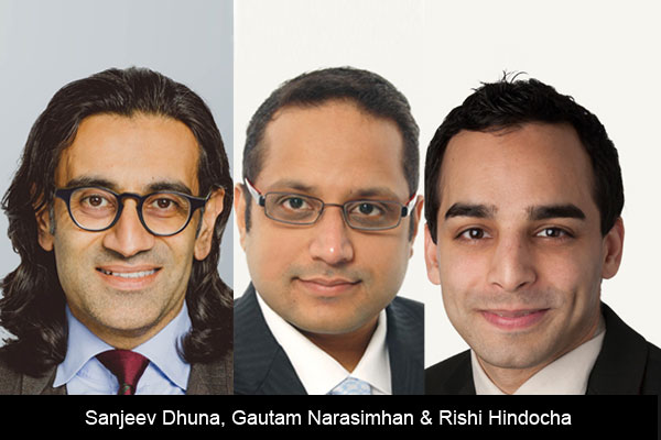 Sanjeev-Dhuna-Gautam-Narasimhan-&-Rishi-Hindocha Sanjeev-Dhuna-Gautam-Narasimhan-&-Rishi-Hindocha