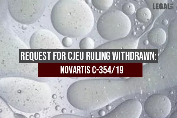 Request for CJEU ruling withdrawn: Novartis C-354/19