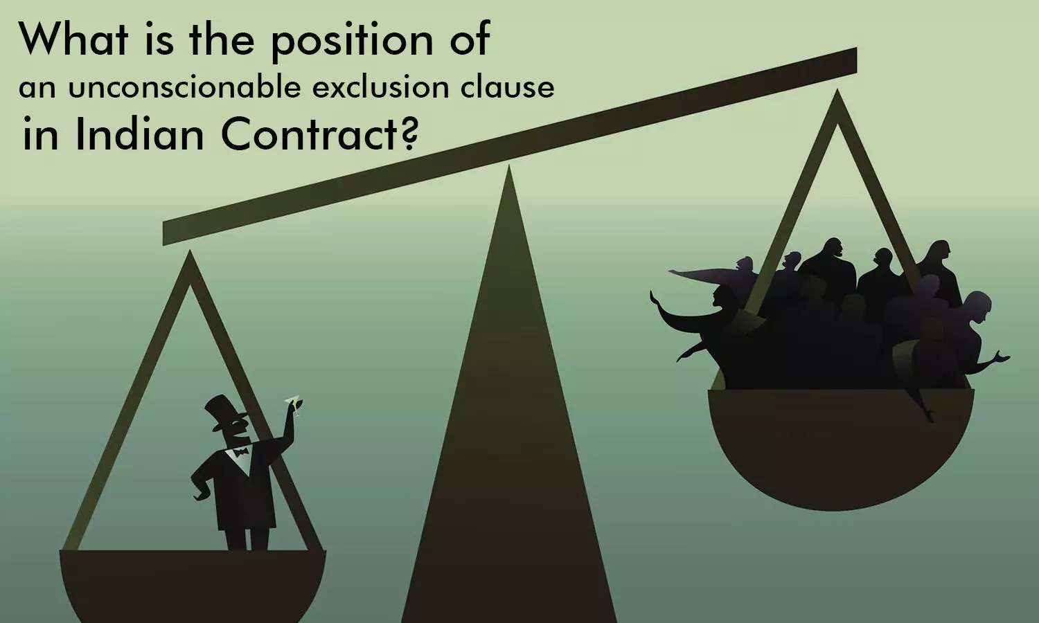 What is the position of an unconscionable exclusion clause in Indian Contract?