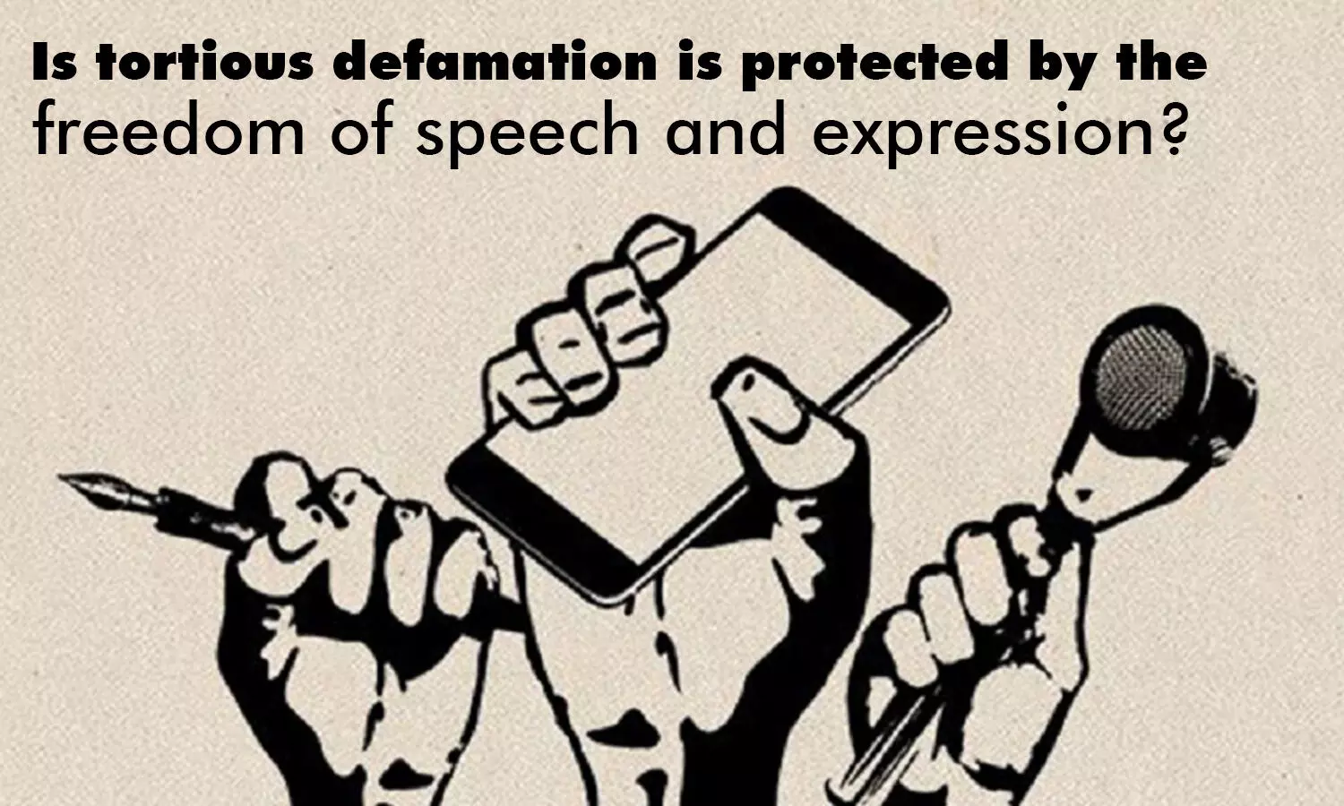 Is tortious defamation protected by the freedom of speech and expression?