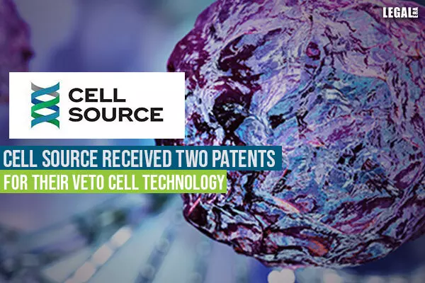 Cell Source received two Patents for their Veto Cell Technology