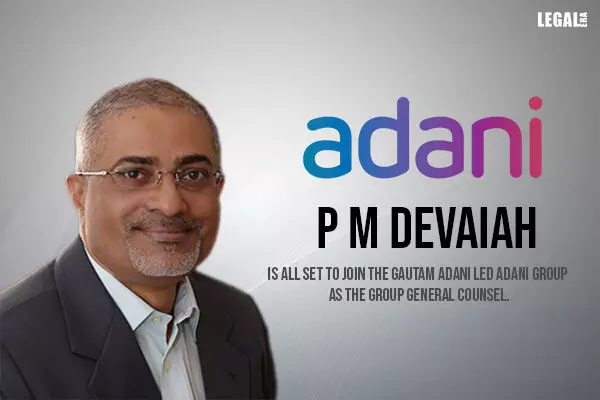 PM Devaiah joins Adani Group as Group General Counsel