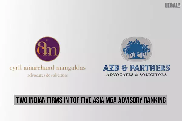 Two Indian firms in top five Asia M&A advisory ranking