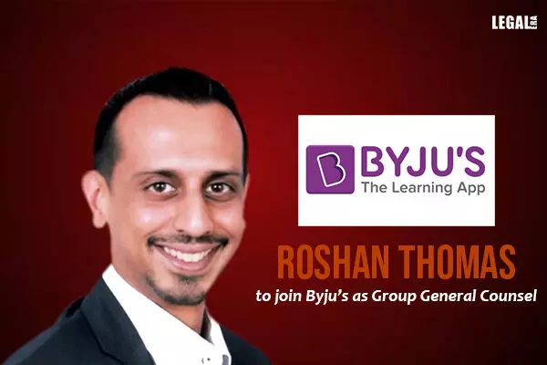SAM Partner Roshan Thomas to join Byjus as Group General Counsel