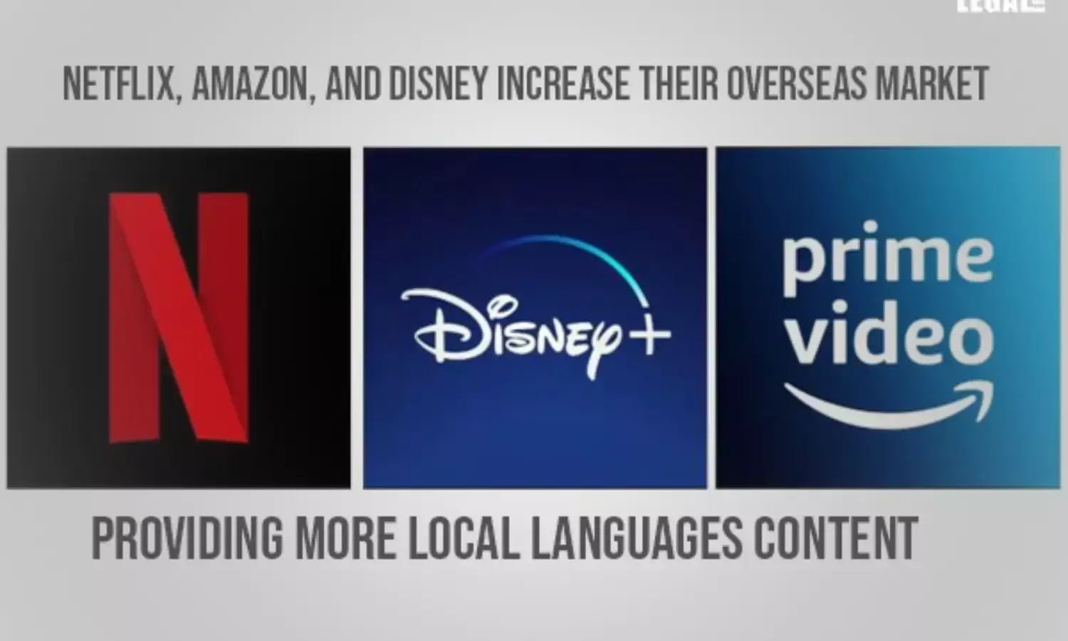 Netflix, Amazon, and Disney increase their overseas market providing more local language content