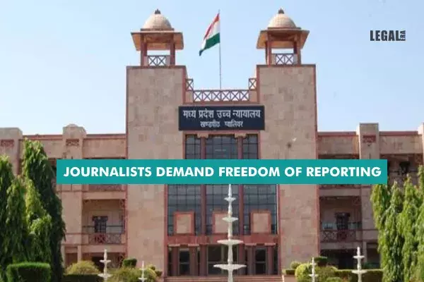 Journalists demand freedom of reporting