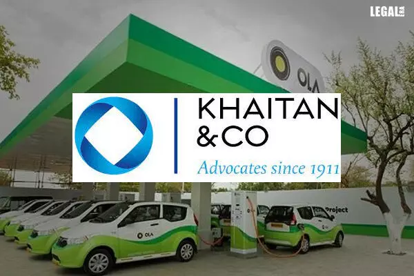 Khaitan & Co helps Ola Electric Mobility raise fund for e-vehicle project