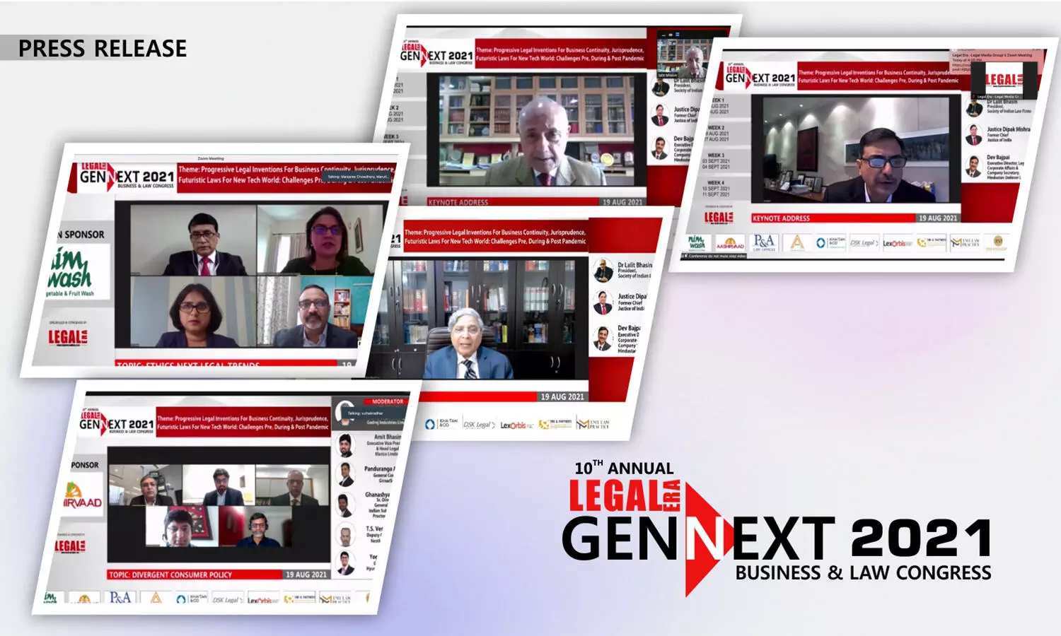 Legal Era  leads the way & captures the Next Big Business & Law Industry Trends at the 4-Week Long 10th Annual GENNEXT Business & Law Congress 2021