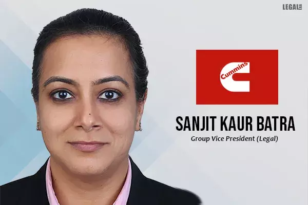Cummins India appoints Sanjit Kaur Batra  as Group Vice President (Legal)