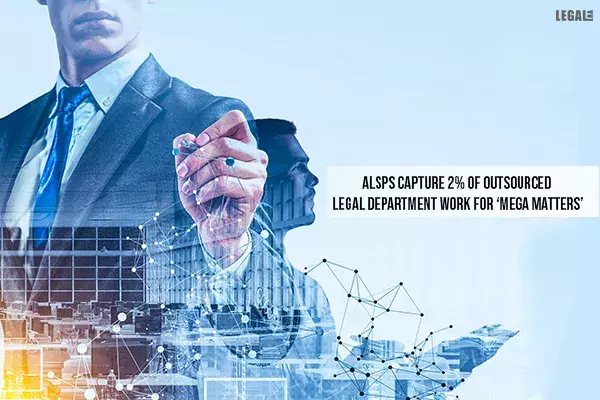 Report: ALSPs capture 2% of outsourced legal department work for mega matters