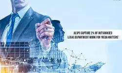 Report: ALSPs capture 2% of outsourced legal department work for mega matters