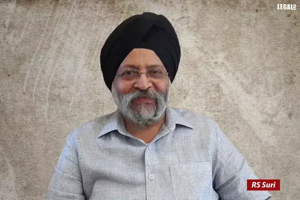 Additional Solicitor General RS Suri passes away Additional Solicitor General RS Suri passes away