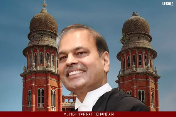 Munishwar Nath Bhandari appointed as Chief Justice of Madras High Court
