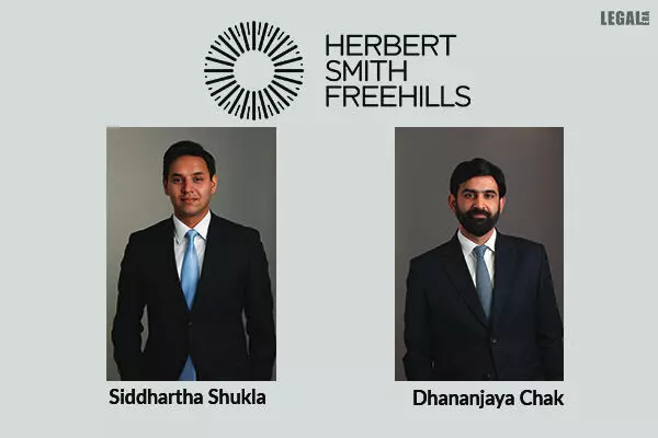 Siddhartha Shukla and Dhananjaya Chak promoted to partnership at Herbert Smith Freehills
