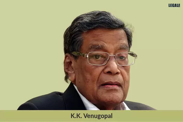 KK Venugopal re-appointed as Attorney General