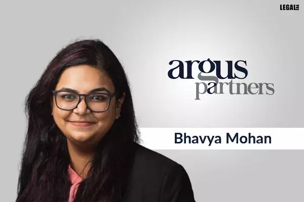 Bhavya Mohan hired by Argus Partners as a disputes partner