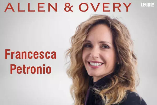 Francesca Petronio joins partnership at Allen & Overy in Italy
