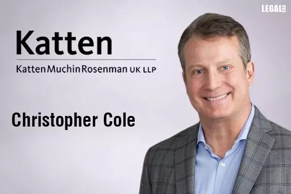 Christopher Cole hired as a partner by Katten Muchin Rosenmann