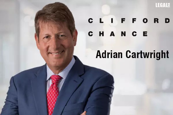 Clifford Chance elects Adrian Cartwright as Senior Partner