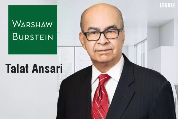 Warshaw Burstein, LLP welcomes Talat Ansari as a Partner