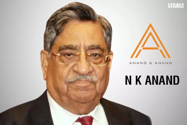 Founding Father of law firm Anand and Anand NK Anand passes away