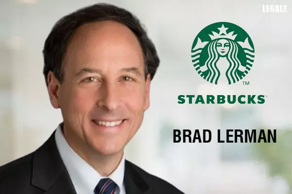 Starbucks appoints Brad Lerman as General Counsel and Executive Vice President