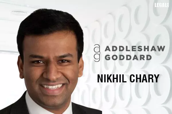 Addleshaw Goddard promotes Nikhil Chary to partnership in London