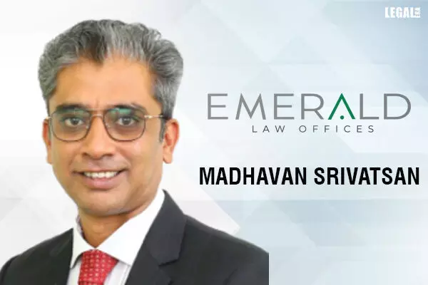 Emerald Law Offices Expands Corporate and M&A Team with Senior Partner Madhavan Srivatsan