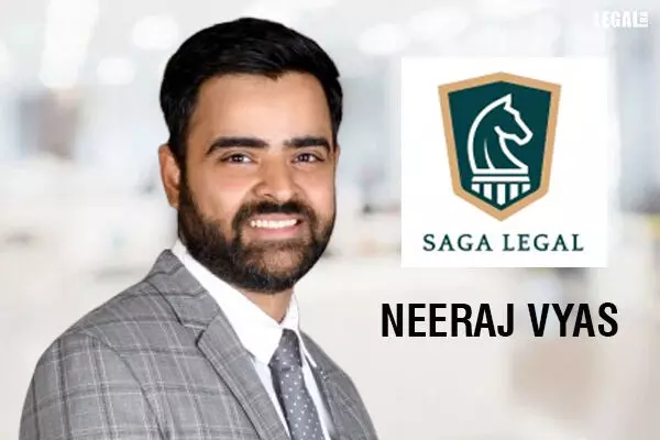 Saga Legal appoints Neeraj Vyas as Partner in Bengaluru