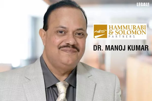 Hammurabi and Solomon Partners Founder Dr. Manoj Kumar appointed as the Additional Secretary in the Legislative Department; Dr. Rajiv Mani appointed Secretary