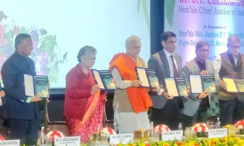Chief Justice of India Dr. D.Y. Chandrachud releases Roses without Thorns, a collection of poems by Attorney General for India R. Venkatramani Chief Justice of India Dr. D.Y. Chandrachud releases Roses without Thorns, a collection of poems by Attorney General for India R. Venkatramani