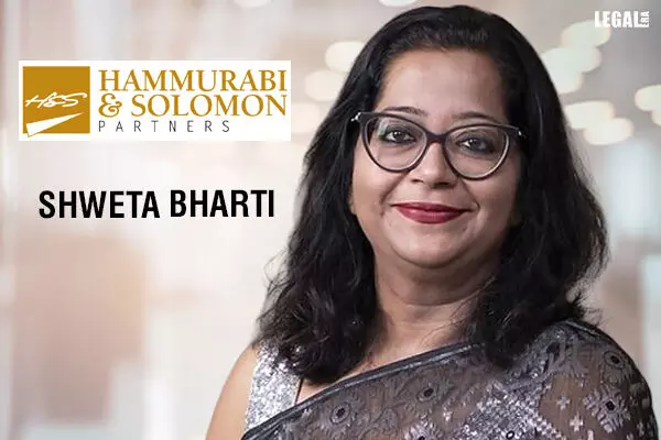Shweta Bharti Takes Over as Managing Partner at Hammurabi & Solomon Partners