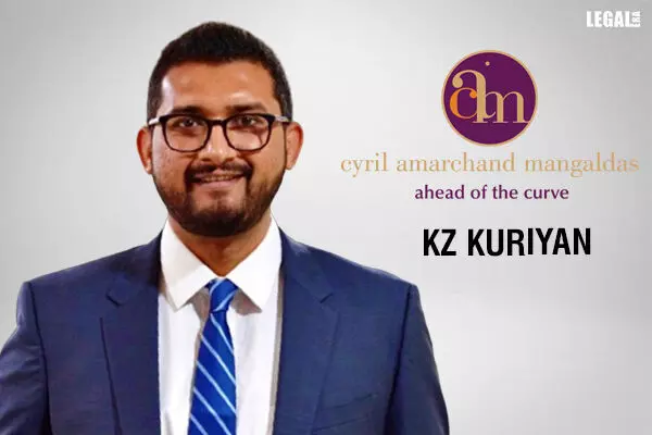 Cyril Amarchand Mangaldas welcomes KZ Kuriyan as a Partner in General Corporate Practice