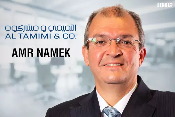 Amr Namek Appointed Corporate Commercial Partner at Al Tamimi & Company in Egypt