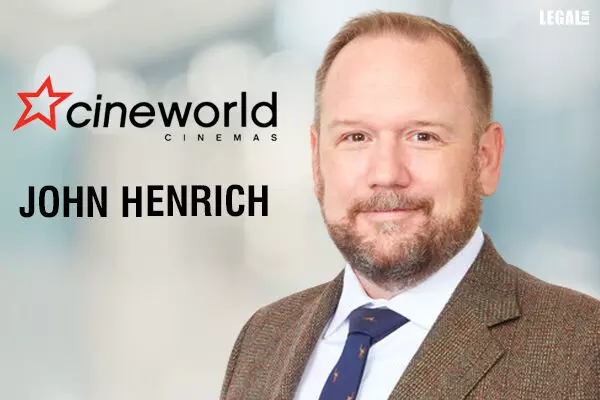 Cineworld Appoints John Henrich as General Counsel on Post-Bankruptcy Re-Emergence