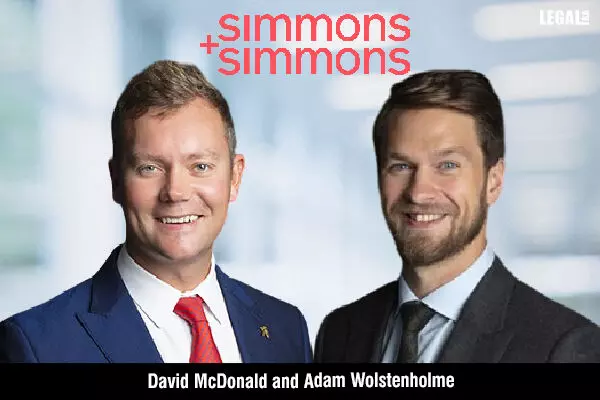 Simmons & Simmons Elevates David McDonald, Adam Wolstenholme And Nine Others To Partnership
