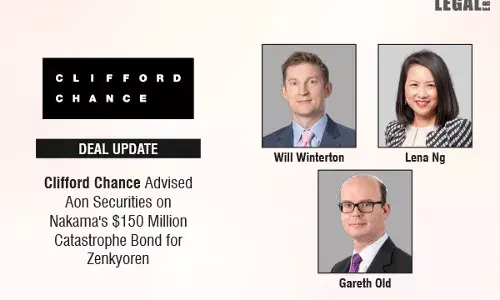 Clifford Chance Advised Aon Securities On Nakamas $150 Million Catastrophe Bond For Zenkyoren