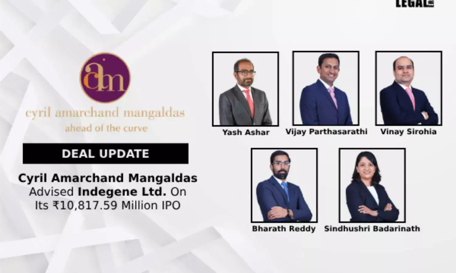 Cyril Amarchand Mangaldas Advised Indegene Ltd. On Its ₹10,817.59 Million IPO