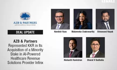 AZB & Partners Represented KKR In Its Acquisition Of A Minority Stake In AI-Powered Healthcare Revenue Solutions Provider Infinx