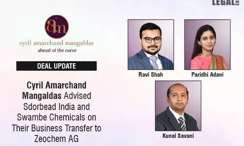 Cyril Amarchand Mangaldas Advised Sdorbead India And Swambe Chemicals On Their Business Transfer To Zeochem AG