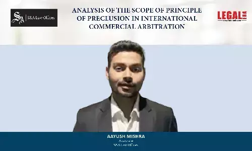 Analysis Of The Scope Of Principle Of Preclusion In International Commercial Arbitration Analysis Of The Scope Of Principle Of Preclusion In International Commercial Arbitration