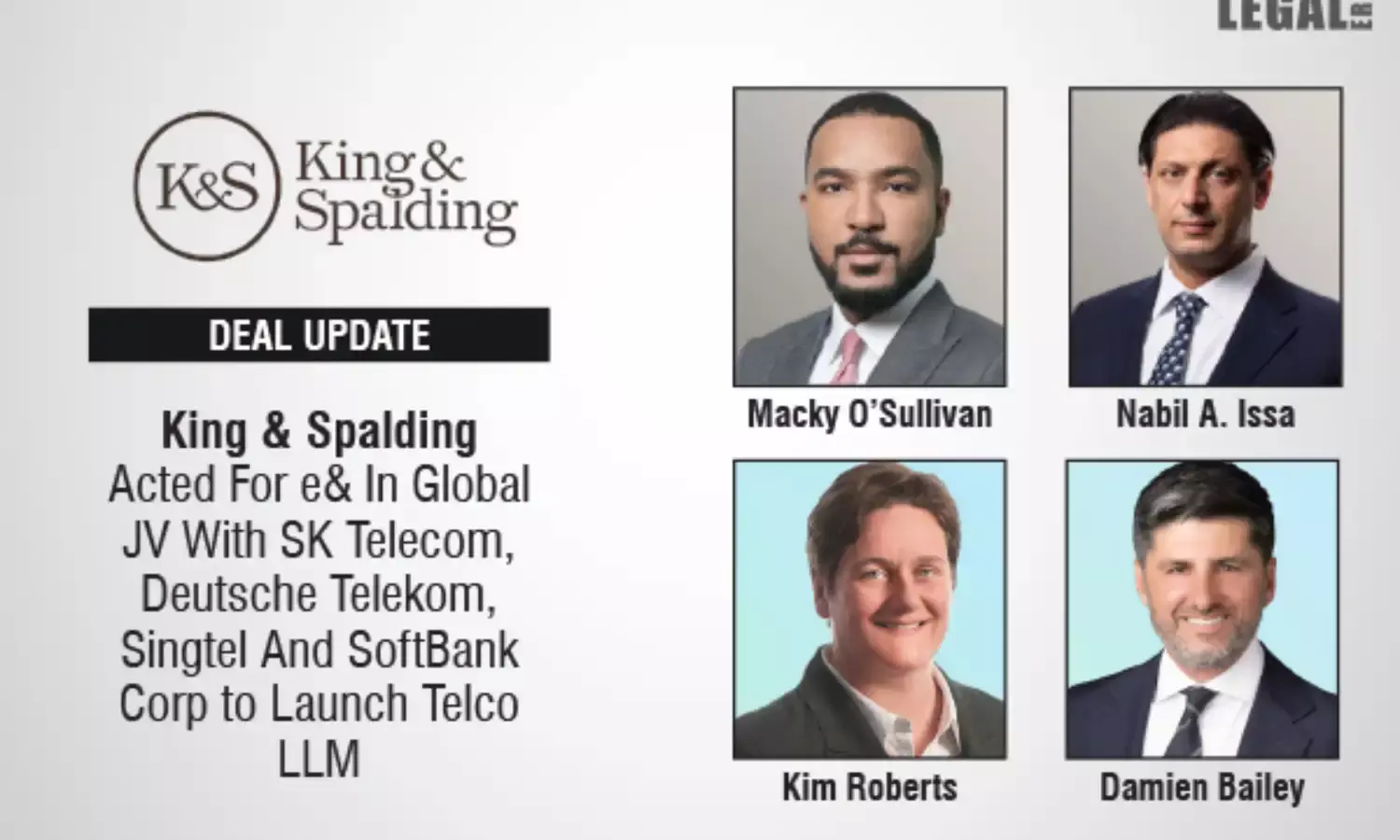 King & Spalding Acted For e& In Global JV With SK Telecom, Deutsche Telekom, Singtel And SoftBank Corp To Launch Telco LLM