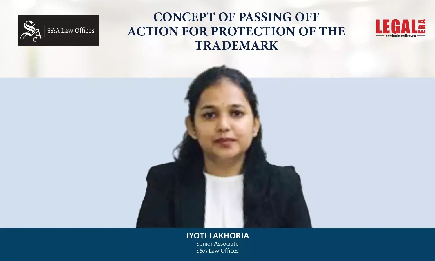 Concept Of Passing Off Action For Protection Of The Trademark Concept Of Passing Off Action For Protection Of The Trademark