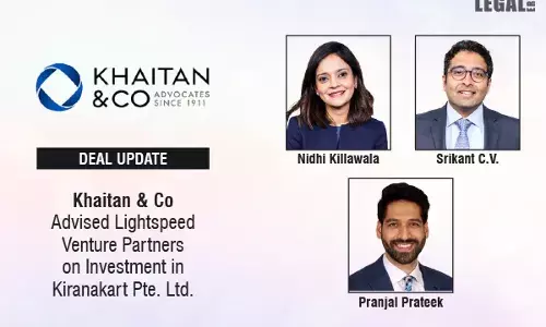 Khaitan & Co Advised Lightspeed Venture Partners On Investment In Kiranakart Pte. Ltd. Khaitan & Co Advised Lightspeed Venture Partners On Investment In Kiranakart Pte. Ltd.