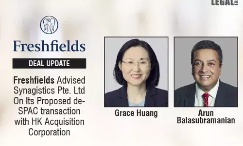 Freshfields Advised Synagistics Pte. Ltd On Its Proposed de-SPAC Transaction With HK Acquisition Corporation Freshfields Advised Synagistics Pte. Ltd On Its Proposed de-SPAC Transaction With HK Acquisition Corporation