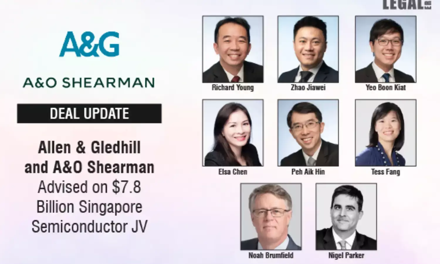 Allen & Gledhill And A&O Shearman Advised On $7.8 Billion Singapore Semiconductor JV