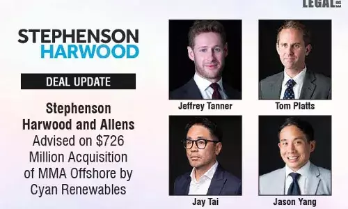 Stephenson Harwood And Allens Advised On $726 Million Acquisition Of MMA Offshore By Cyan Renewables