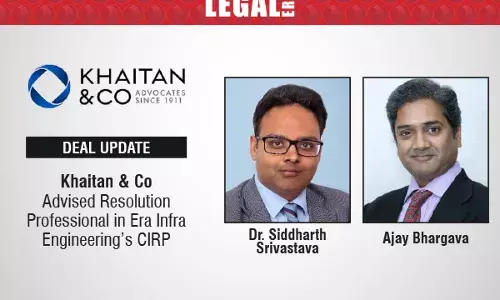 Khaitan & Co Advised Resolution Professional In Era Infra Engineering’s CIRP Khaitan & Co Advised Resolution Professional In Era Infra Engineering’s CIRP
