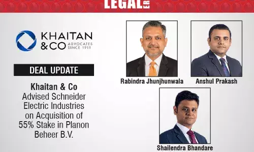 Khaitan & Co Advised Schneider Electric Industries On Acquisition Of 55% Stake In Planon Beheer B.V. Khaitan & Co Advised Schneider Electric Industries On Acquisition Of 55% Stake In Planon Beheer B.V.