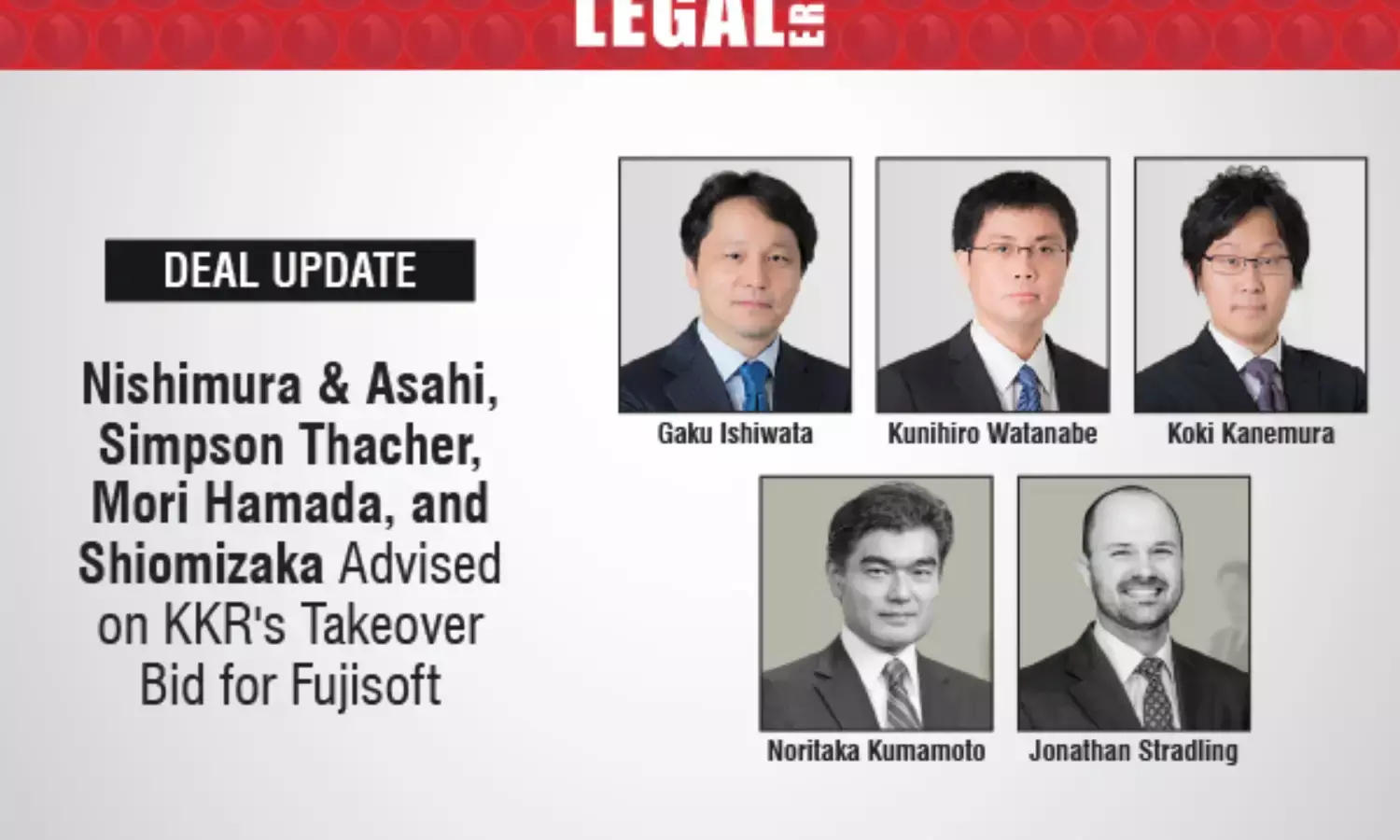Nishimura & Asahi, Simpson Thacher, Mori Hamada, And Shiomizaka Advised On KKRs Takeover Bid For Fujisoft